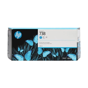 Tusz HP 738 Cyan 676M6A 300 ml