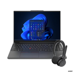 Laptop Lenovo ThinkPad E16 G2 Ryzen 5 7535HS 16 WUXGA IPS 16GB/512GB W11 Pro + Słuchawki Lenovo Wireless 4XD1M80020