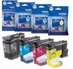 Zestaw Brother LC552XL CMYK Black+Cyan+Magenta+Yellow 3 000 stron + 3x1 500 stron