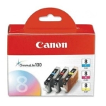 Tusz Canon CLI-8 CMY Zestaw Cyan+Magenta+Yellow 3 x 13 ml