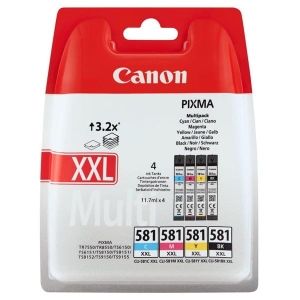 Tusz Canon CLI-581XXL CMYK Zestaw Black+Cyan+Magenta+Yellow 4 x 11,7 ml