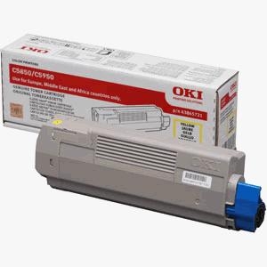 Toner Oki 43865721 Yellow C5850 C5950 6 000 stron