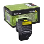 Toner Lexmark 70C2HY0 702HY Yellow 3 000 stron