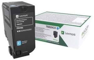 Toner Lexmark 75B20C0 Cyan 10 000 stron