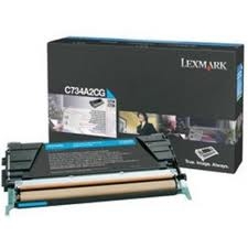 Toner Lexmark C734A1CG Cyan 6 000 stron