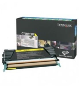 Toner Lexmark C736H1YG Yellow 10 000 stron