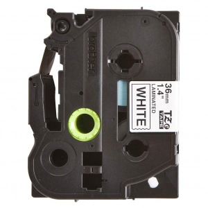 Taśma Brother TZe-261 36mm x 8m czarny nadruk / białe tło