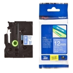 Taśma Brother TZe-535 12mm x 8m biały nadruk / niebieskie tło