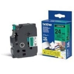 Taśma Brother TZe-751 24mm x 8m czarny nadruk / zielone tło