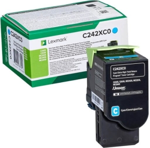 Toner Lexmark C242XC0 Cyan 3 500 stron