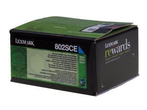 Toner Lexmark 80C2SC0 802SC Cyan 2 000 stron
