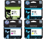 Zestaw Tuszy HP 912XL Black + 912CMY Cyan + Magenta + Yellow