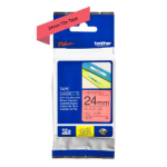 Taśma Brother TZe-451 24mm x 8m czarny nadruk / czerwone tło