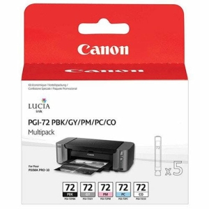Tusz Canon PGI-72PHOTO Multipack Zestaw Photo Black+Grey+Photo Magenta+Photo Cyan+Chroma Optimizer 5 x 1