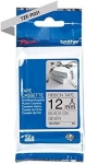 Taśma Brother TZe-R931 12mm x 4m czarny nadruk / srebrne tło wstążkowa