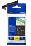 Taśma Brother TZe-334 12mm x 8m złoty nadruk / czarne tło