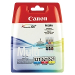 Tusz Canon CLI-521 CMY Zestaw Cyan+Magenta+Yellow 3 x 9ml