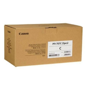 Tusz Canon PFI-707C Cyan 3x700 ml