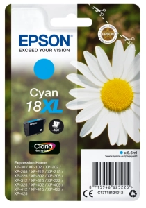 Tusz Epson T181240 18XL Cyan C13T1812402 6.6 ml