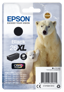 Tusz Epson 26XL T262140 Black C13T262140 12.2 ml