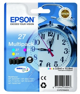 Tusz Epson 27 Color C13T27054022 3x3.6 ml