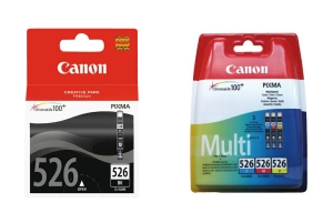 Zestaw Canon CLI-526BK CLI-526 CMY Black+Cyan+Magenta+Yellow 4 x 9 ml
