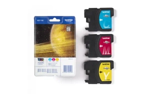 Tusz Brother LC1100RBWBP CMY ZestawCyan+Magenta+Yellow 3x325 stron