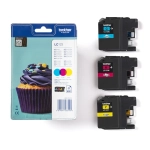 Tusz Brother LC123RBWBP CMY Zestaw Cyan+Magenta+Yellow 3 x 600 stron