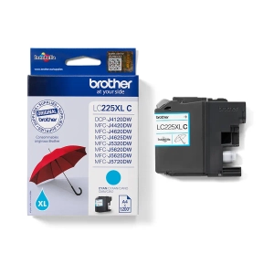 Tusz Brother LC225XLC Cyan 1 200 stron