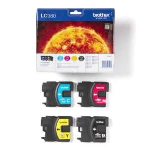 Tusz Brother LC980VALBP Zestaw Black+Cyan+Magenta+Yellow 300 stron + 3x260 stron