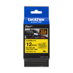 Taśma Brother TZe-FX631 Flexi ID 12mm x 8m czarny nadruk / żółte tło