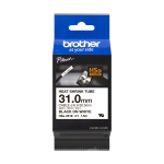 Rurka termokurczliwa Brother HSe-261E 31mm x 1,5m czarny nadruk / białe tło