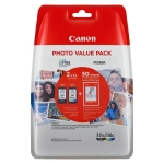Tusz Canon PG-545XL + CL-546XL Zestaw Black + Color 15 ml + 13 ml + Papier 50 ark.