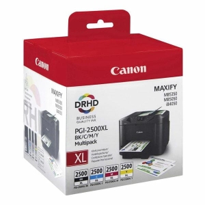Tusz Canon PGI-2500 CMYK Zestaw Black + Cyan + Magenta + Yellow 29,1 ml + 3 x 9,6 ml